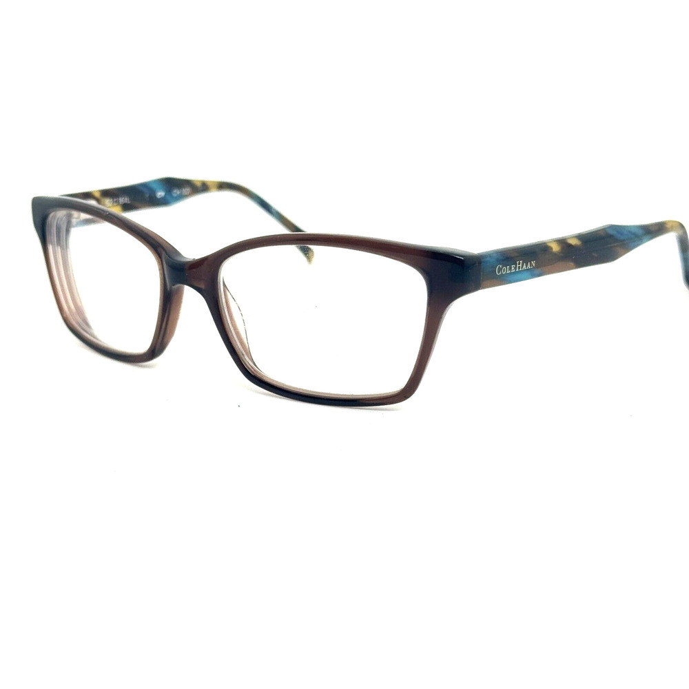 Cole Haan Eyeglasses Tortoise Gold Blue 5-16-130 Frames Only CH1021 H14221